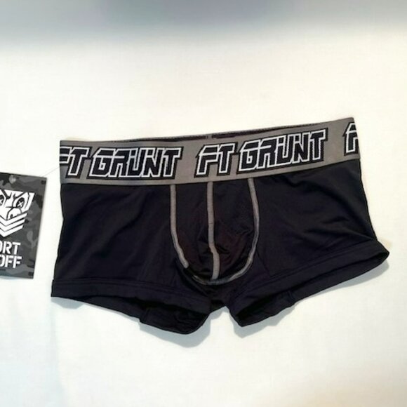 FORT TROFF "Grunt" Corp Size "M" Mesh Boxer Jock - Black/Gray/White (57-112) - Picture 5 of 10